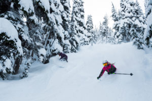 Blackcomb Mountain gondolas skating